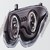 Chrysler / Крайслер, 300M, 1999-2004, CR30099-002B-N - Фары тюнинг комплект с светящ ободками внутри черные
