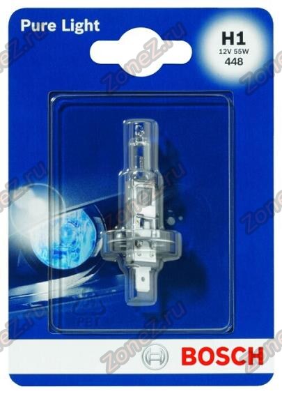 Лампа h1 55w p14,5s pure light (blister 1шт.) на Универсальные Лампы Галоген